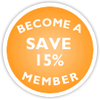 Save 15 Percent With Membership!